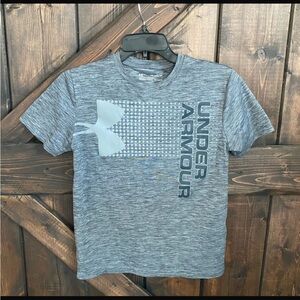 Under Armour Youth HeatGear Loose Fit Graphic T-Shirt Gray YXL